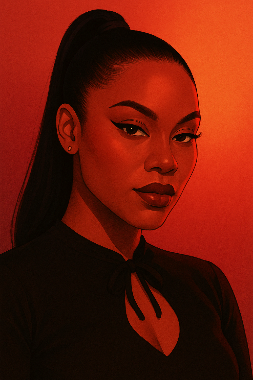 Illustrated A. Rae portrait